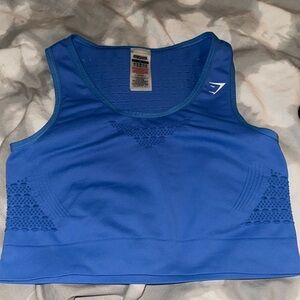 Blue gymshark women’s crop top